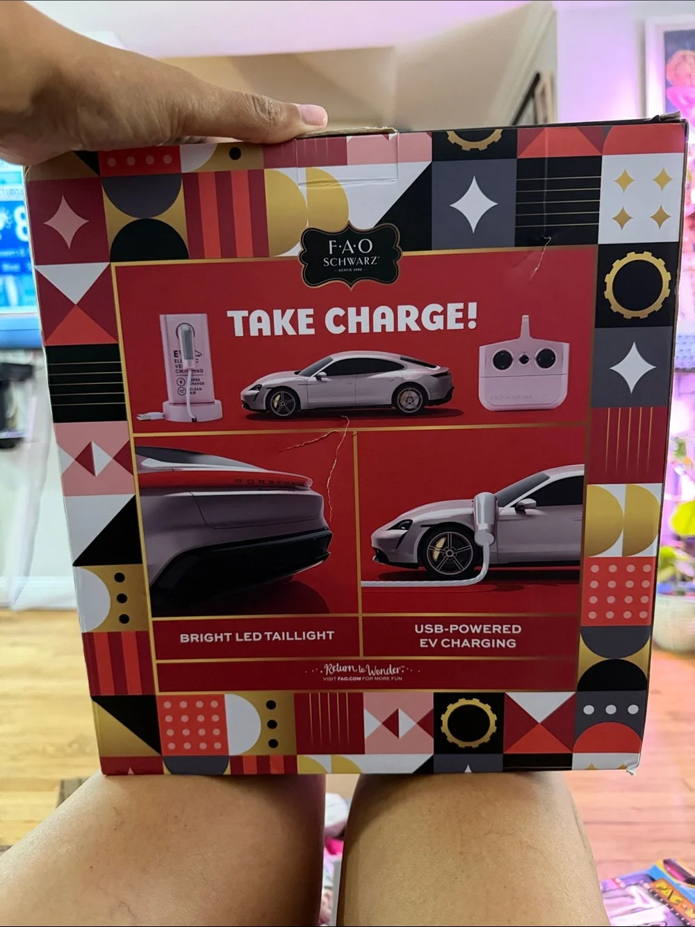 FAO Schwarz Pink Remote Control Electric Sports Car